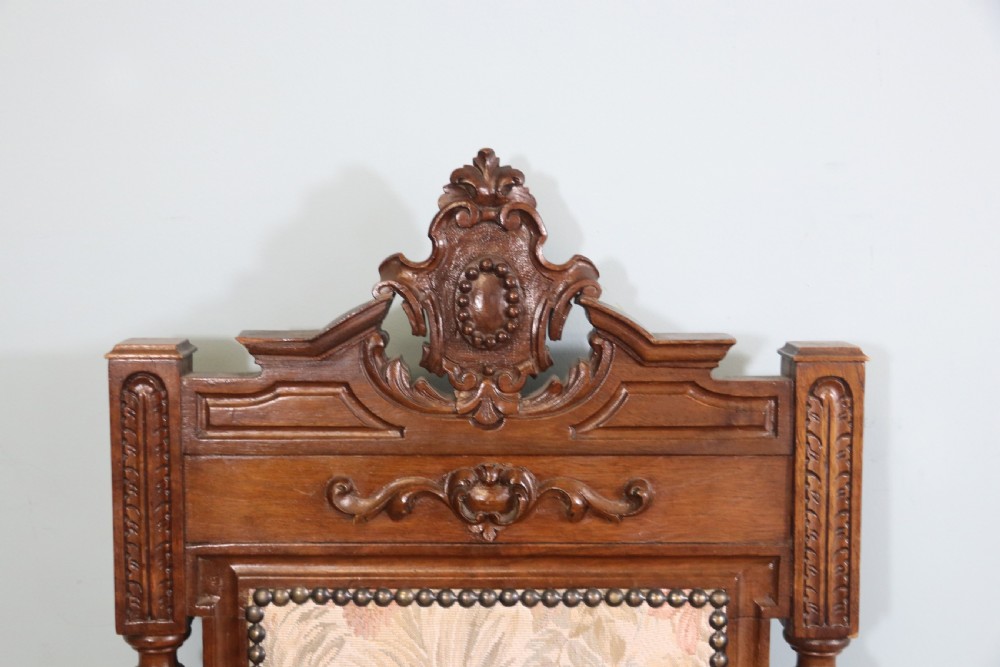 A lovely & rare set of twelve late 19th century gothic style dining chairs View XX