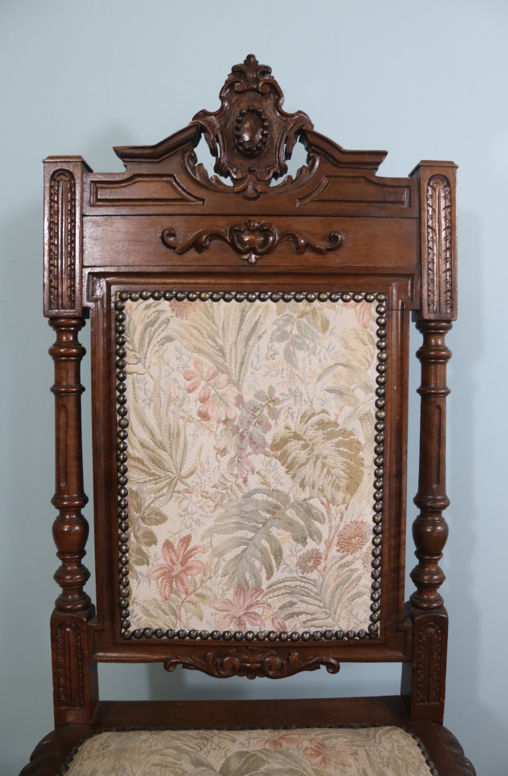 A lovely & rare set of twelve late 19th century gothic style dining chairs View XXIII
