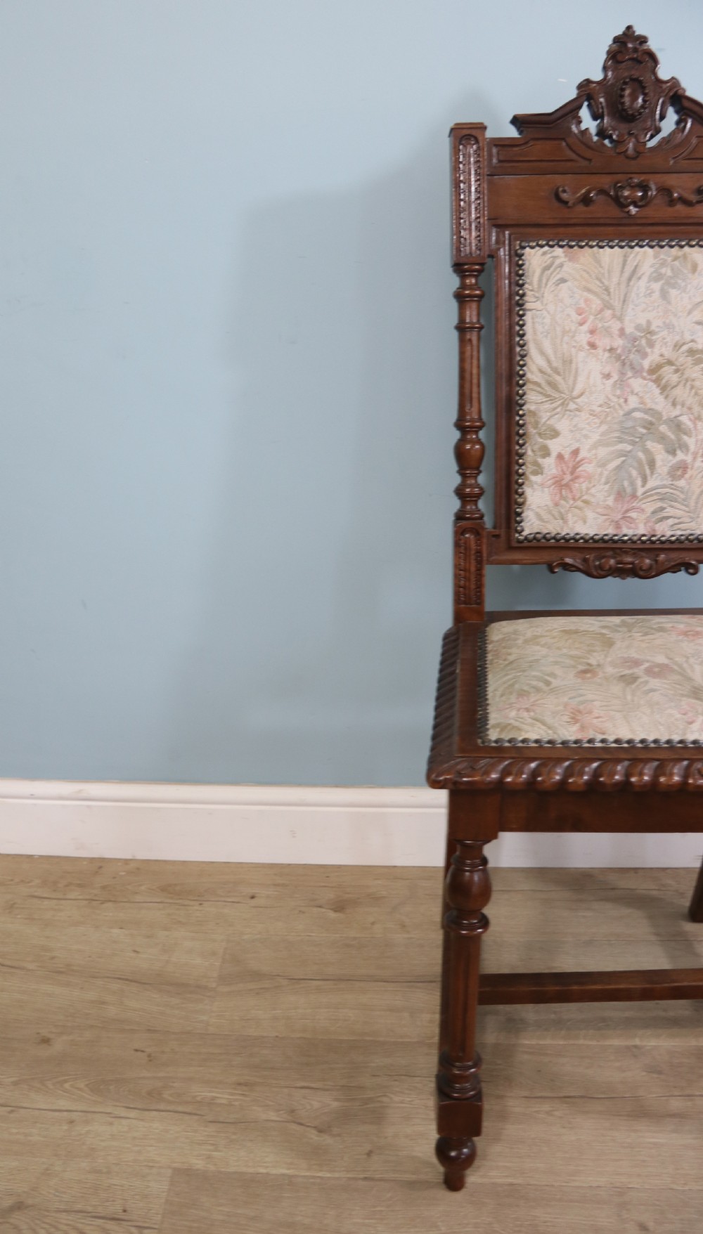 A lovely & rare set of twelve late 19th century gothic style dining chairs View XXV