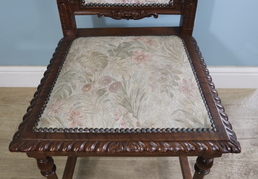 A lovely & rare set of twelve late 19th century gothic style dining chairs View XXVII