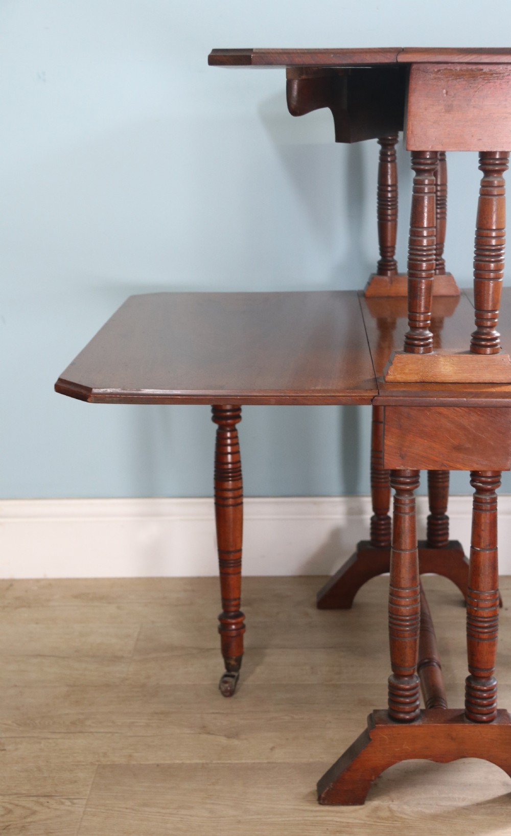 A Classic Antique! An excellent late Victorian, unusual two -tier mahogany Sutherland table View VIII