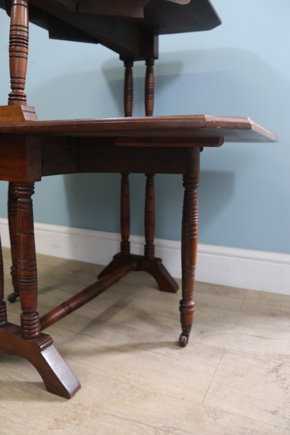 A Classic Antique! An excellent late Victorian, unusual two -tier mahogany Sutherland table View X