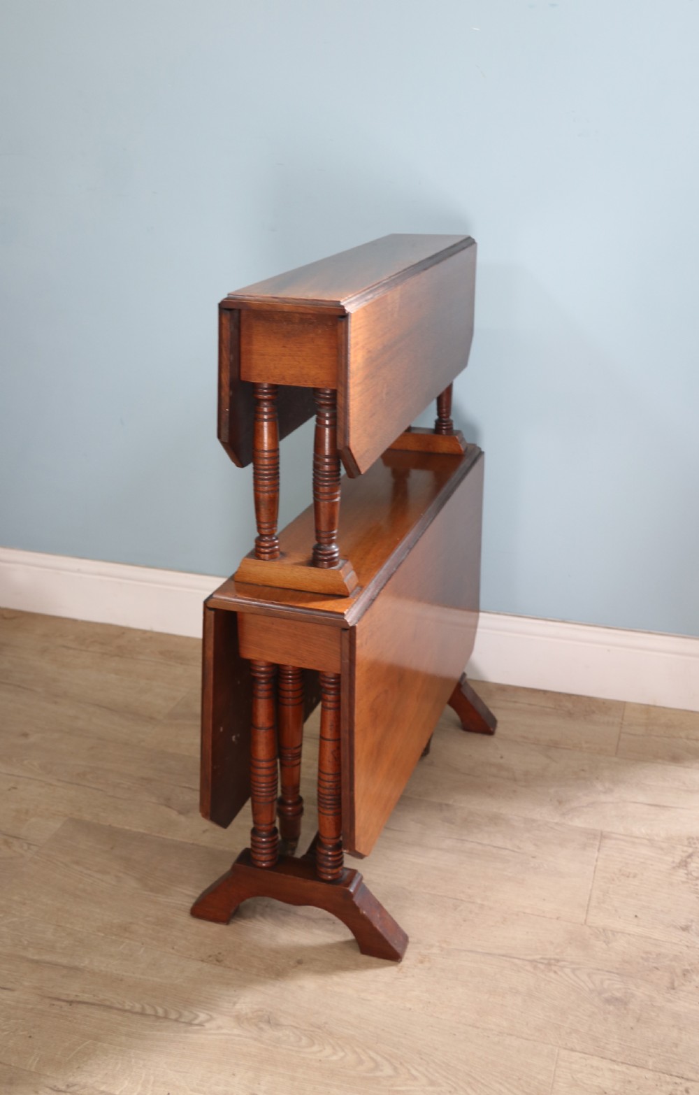 A Classic Antique! An excellent late Victorian, unusual two -tier mahogany Sutherland table View XVI
