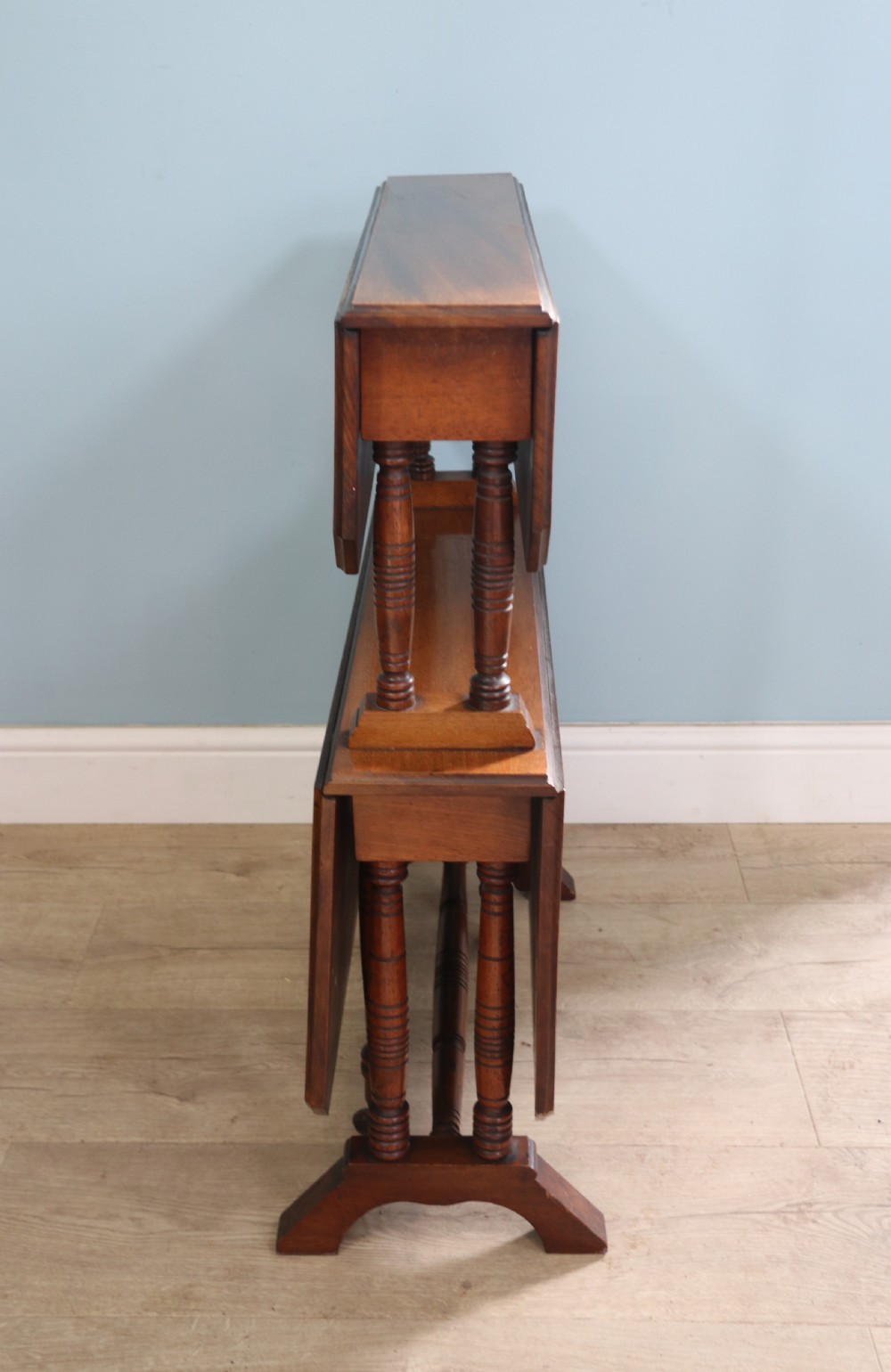 A Classic Antique! An excellent late Victorian, unusual two -tier mahogany Sutherland table View XVII