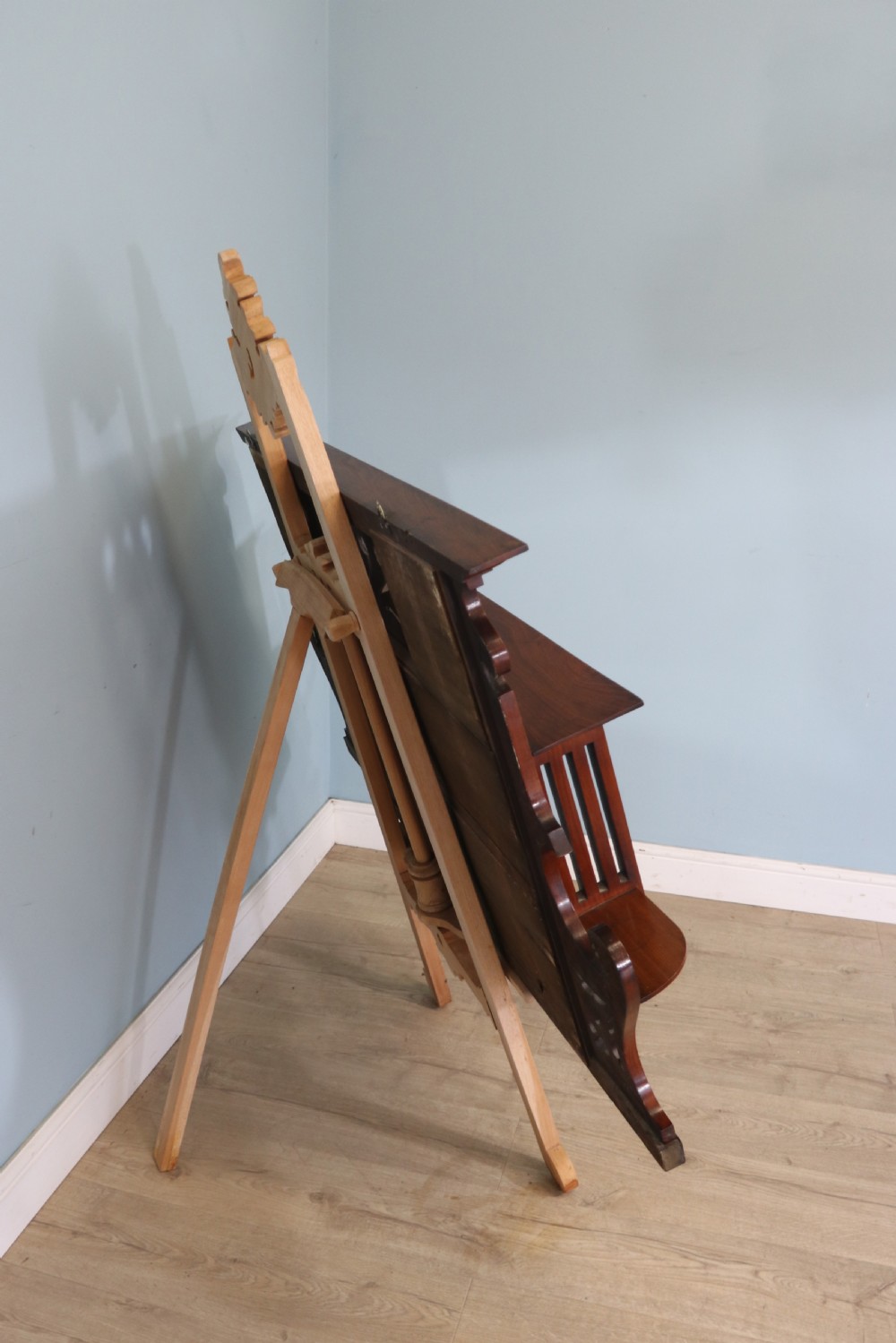 Arts and Crafts Style! small late 19th century over mantle mirror View XI