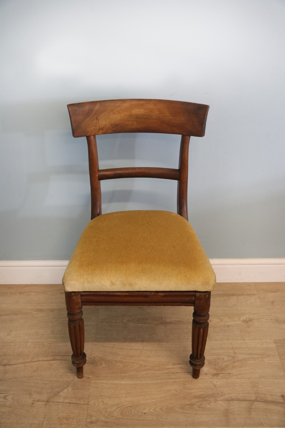 A lovely Victorian mahogany bar back desk chair- logo of Durham University View IV