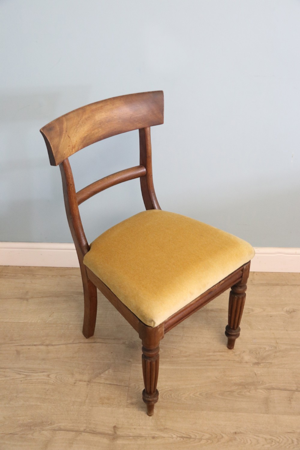 A lovely Victorian mahogany bar back desk chair- logo of Durham University View V