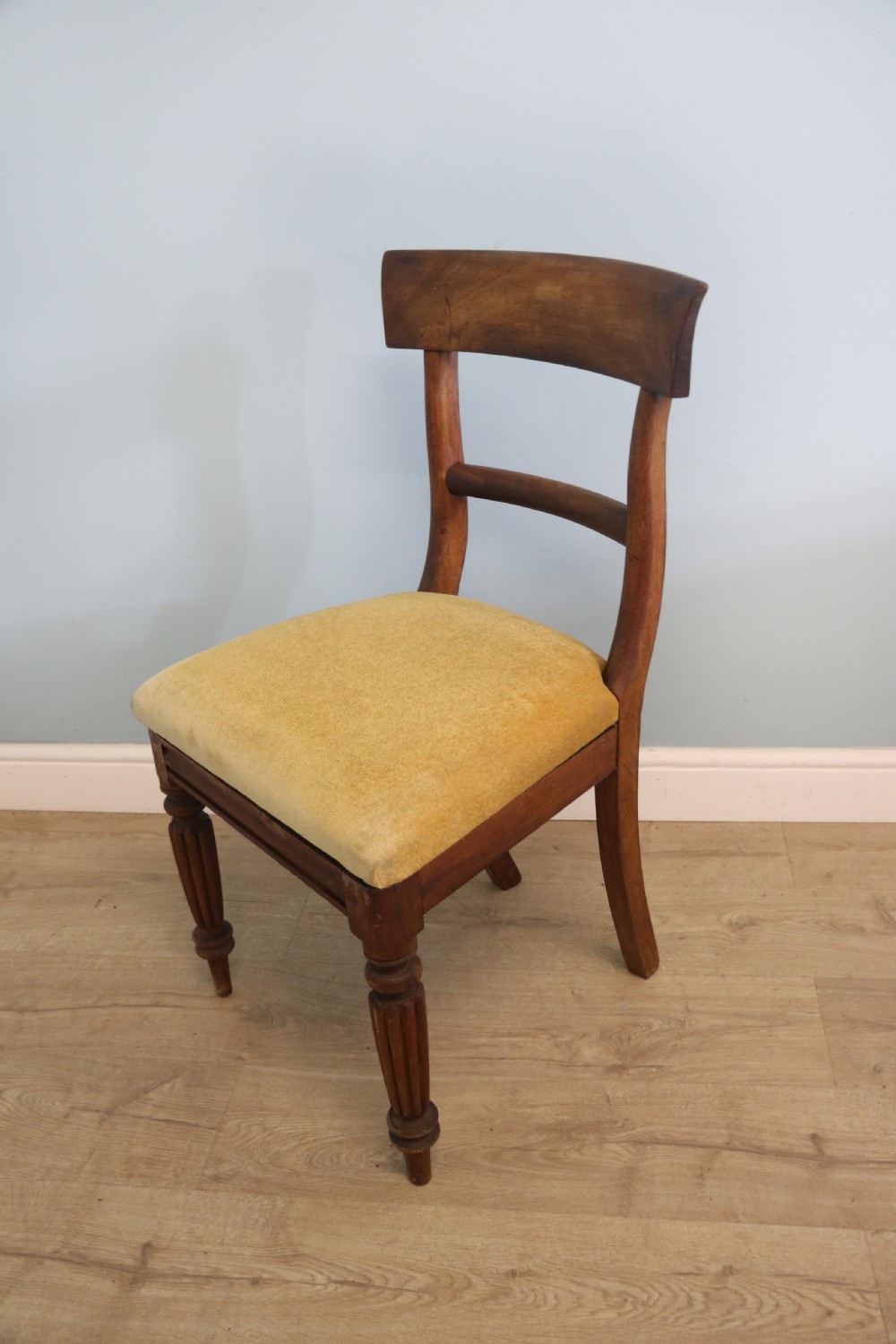 A lovely Victorian mahogany bar back desk chair- logo of Durham University View VI