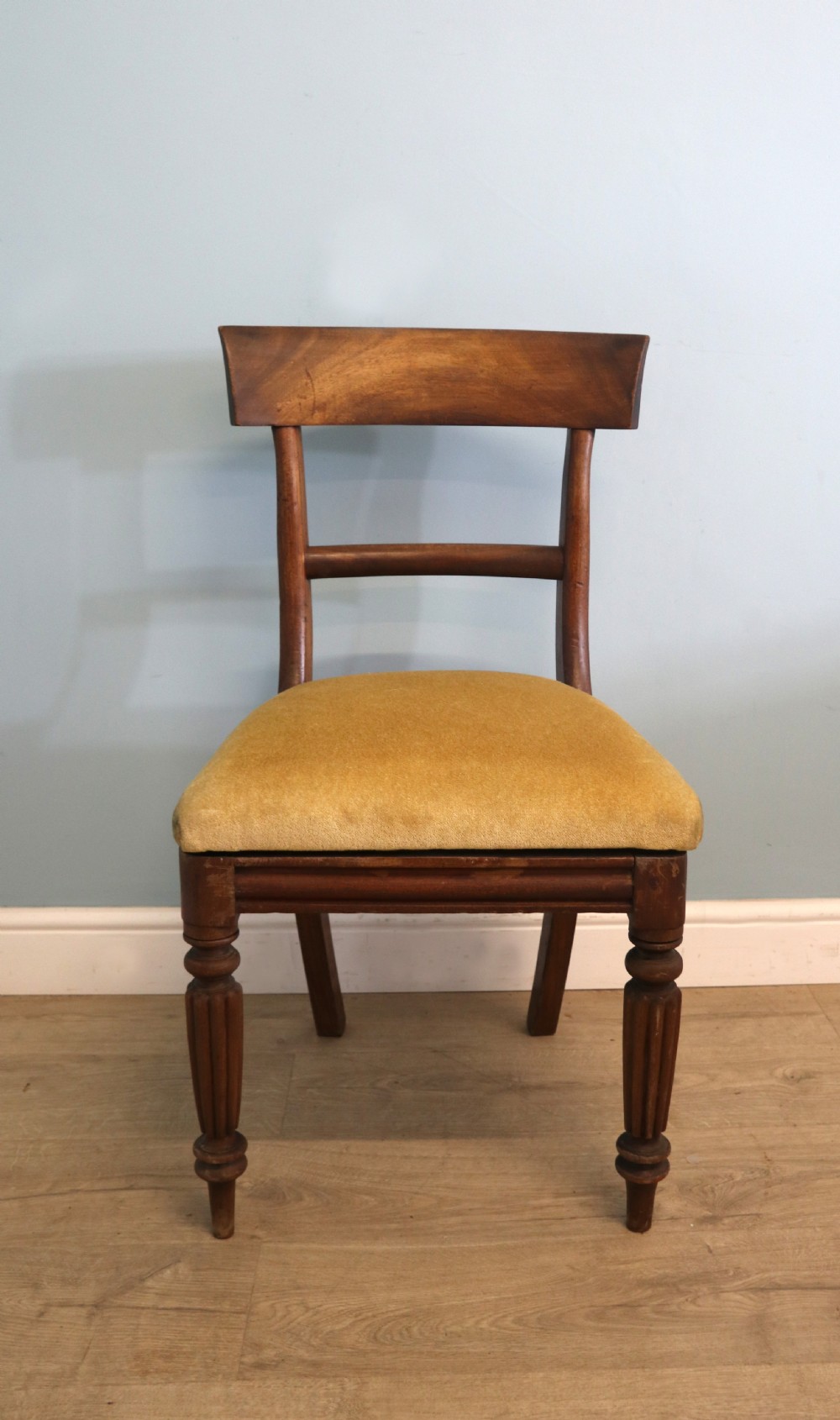 A lovely Victorian mahogany bar back desk chair- logo of Durham University View VII