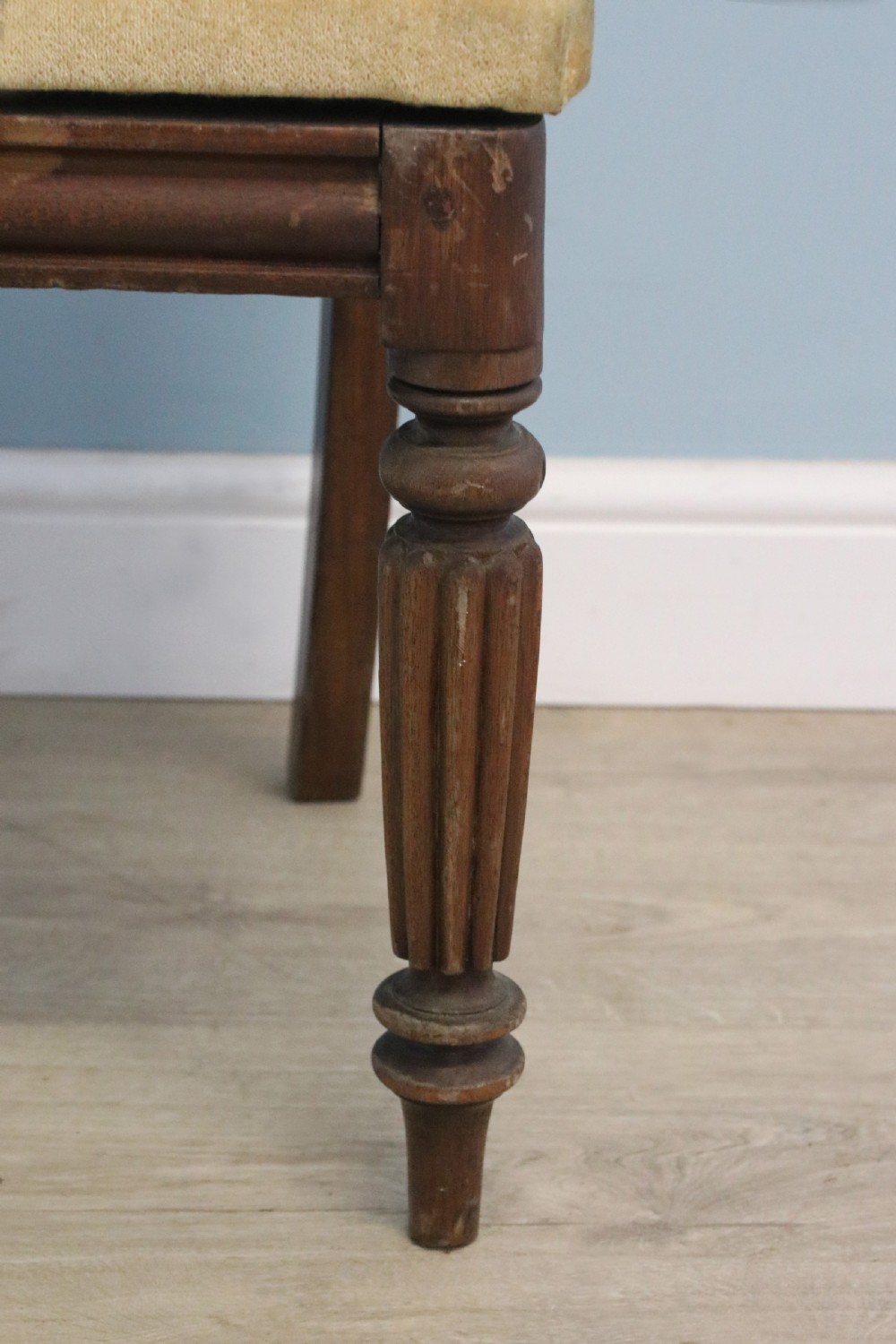 A lovely Victorian mahogany bar back desk chair- logo of Durham University View X