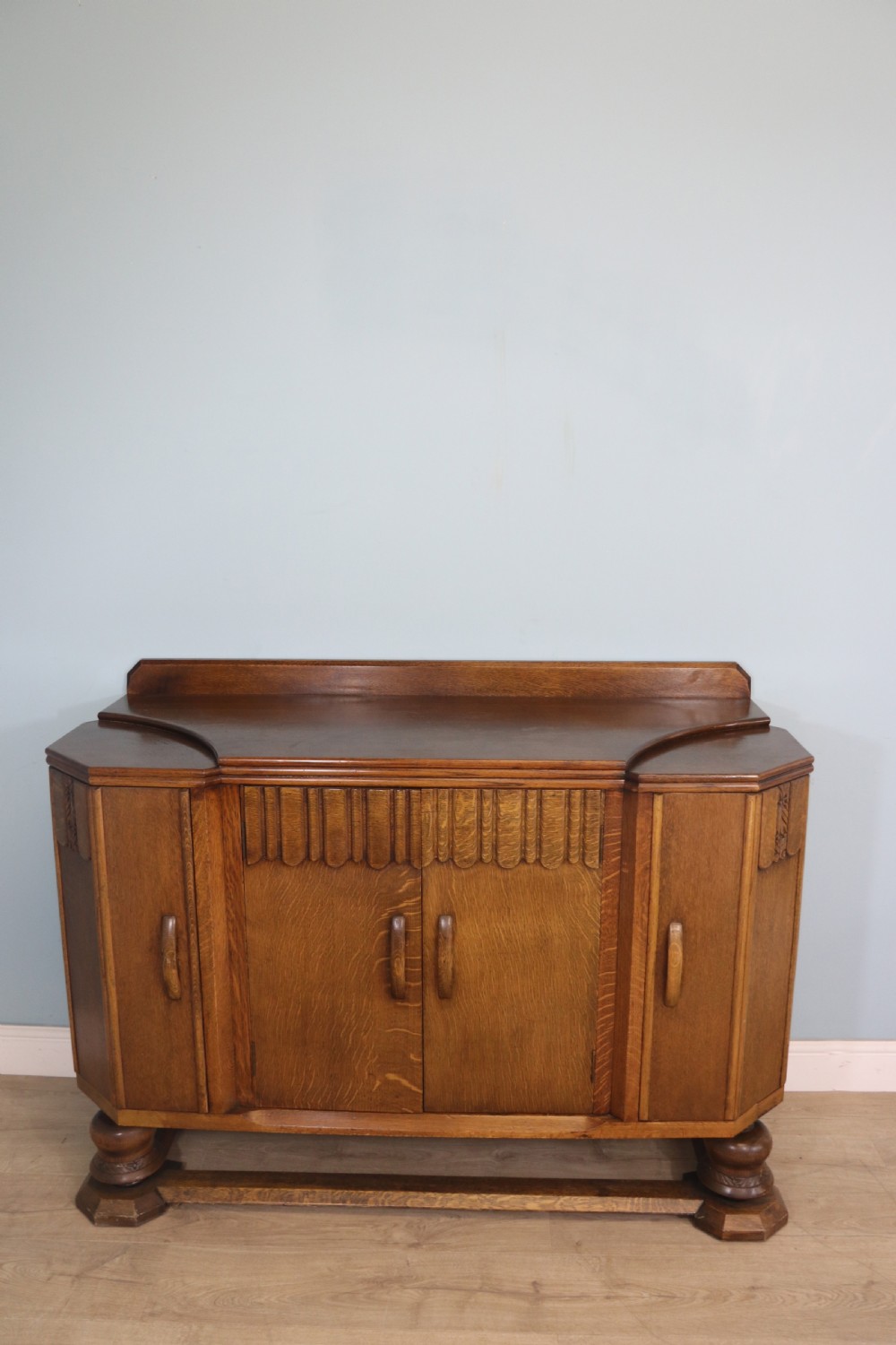 An imposing oak combination drinks cabinet and sideboard View II