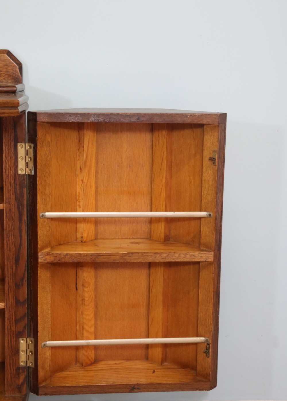 An imposing oak combination drinks cabinet and sideboard View X