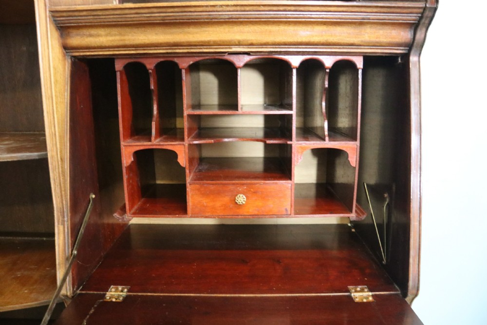 Edwardian combination bureau display bookcase View IX