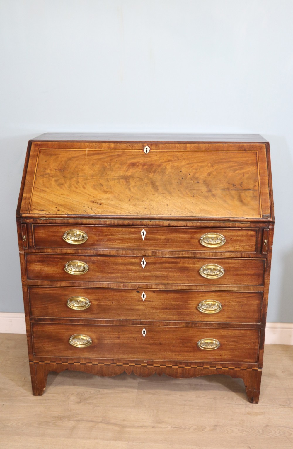 Mahogany Georgian bureau View VII
