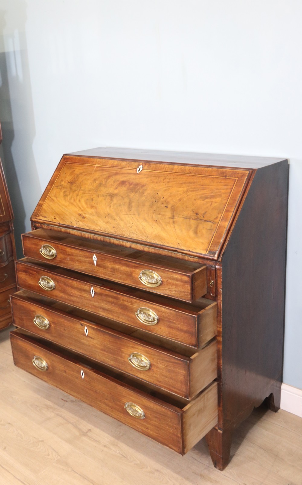 Mahogany Georgian bureau View V