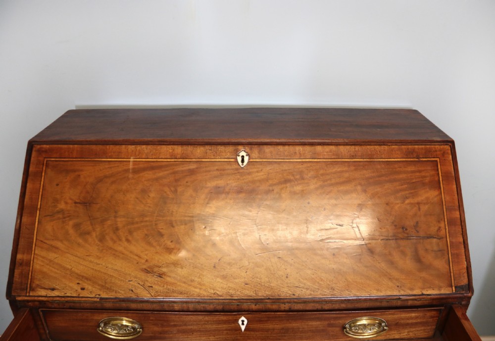 Mahogany Georgian bureau View XIV