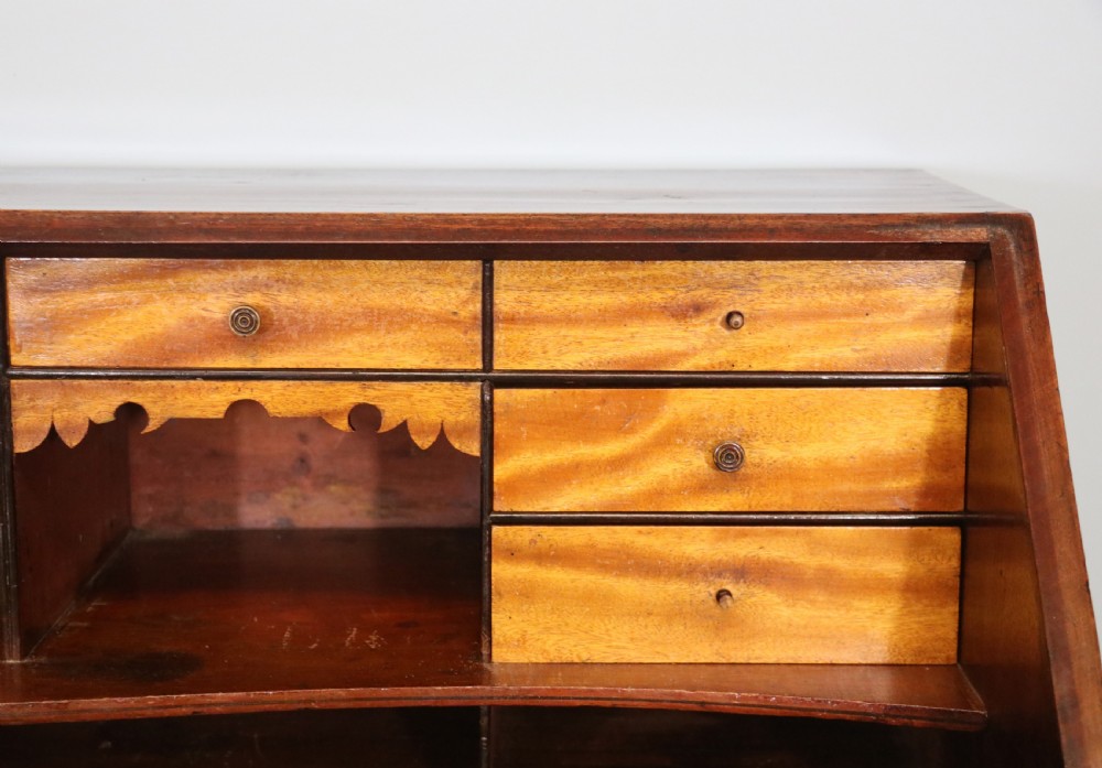 Mahogany Georgian bureau View XVII