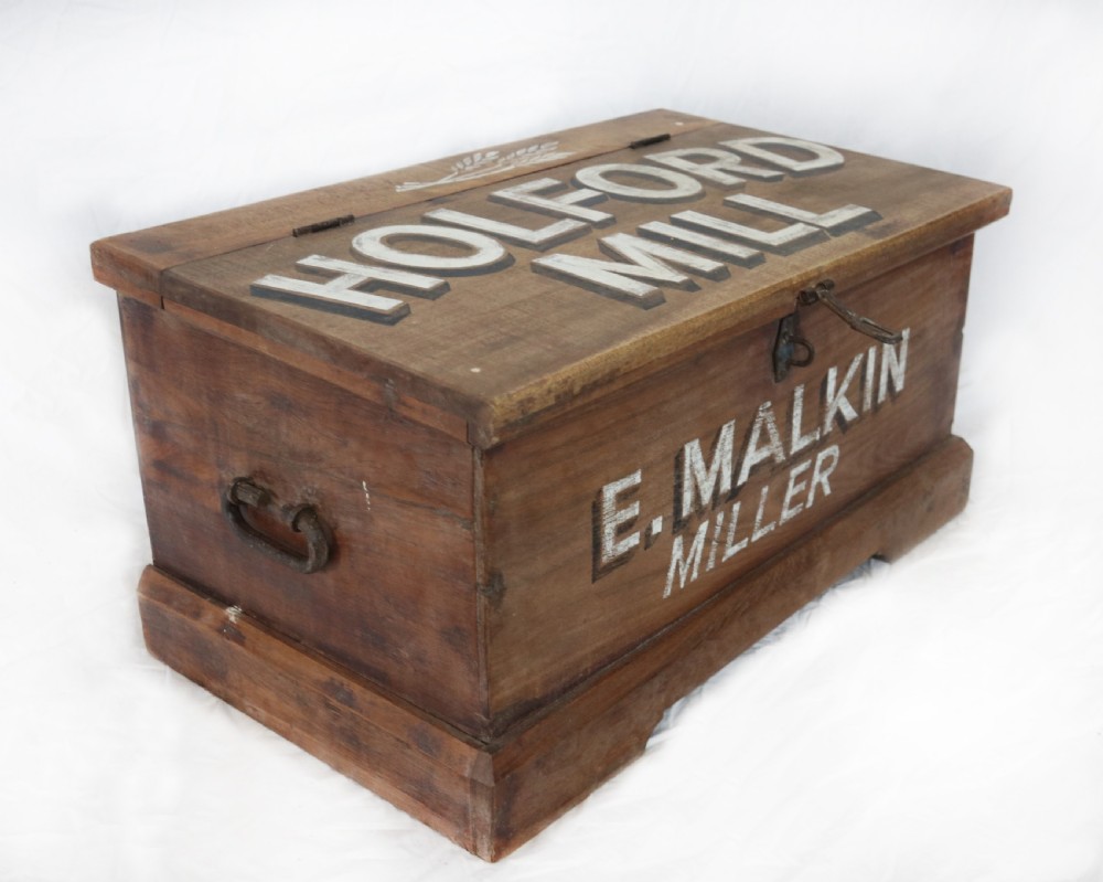 Holford Mill trunk - A delightful rustic wooden trunk from rural Cheshire.