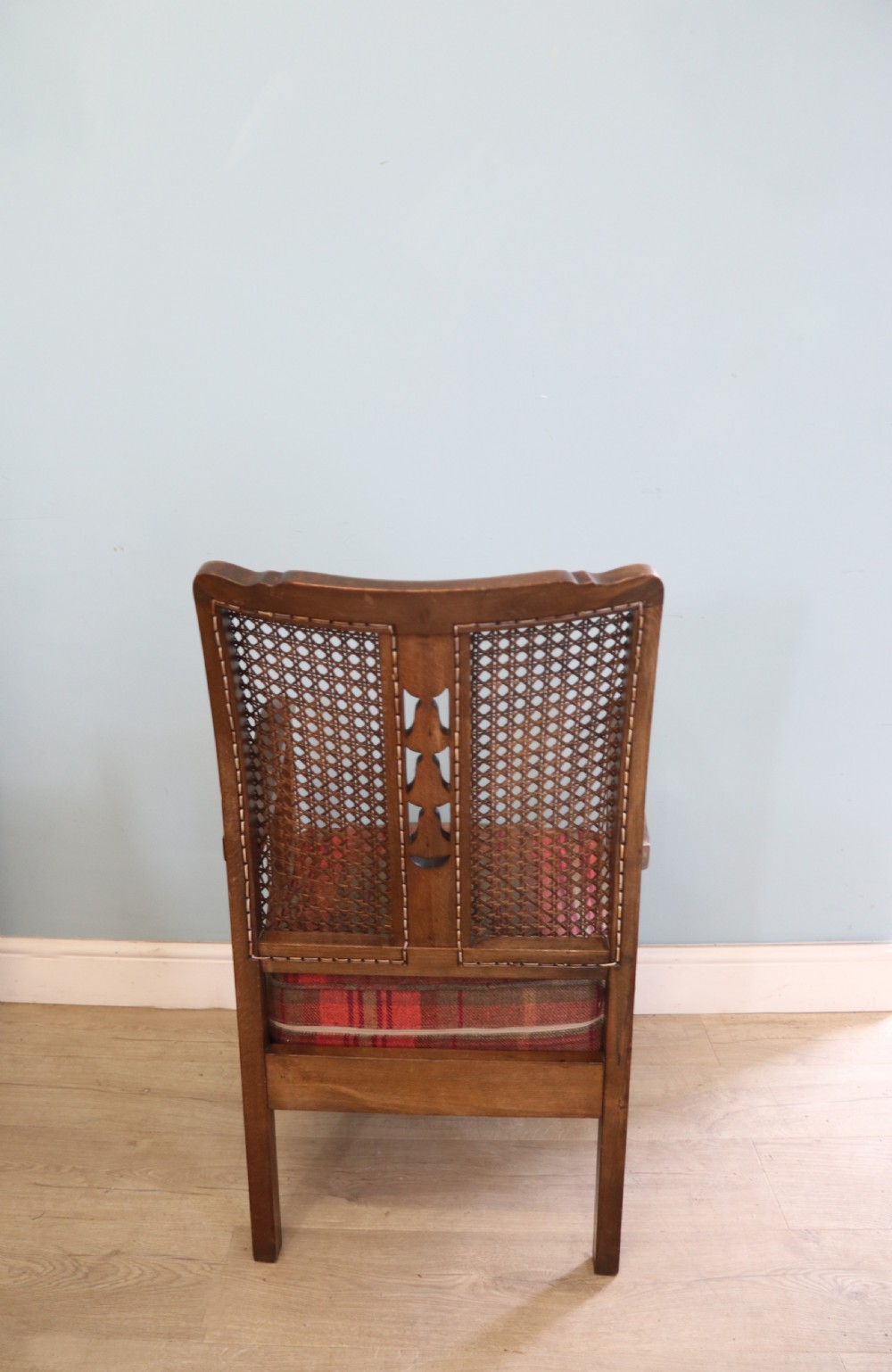 A lovely early 20th century beech framed armchair. View VI