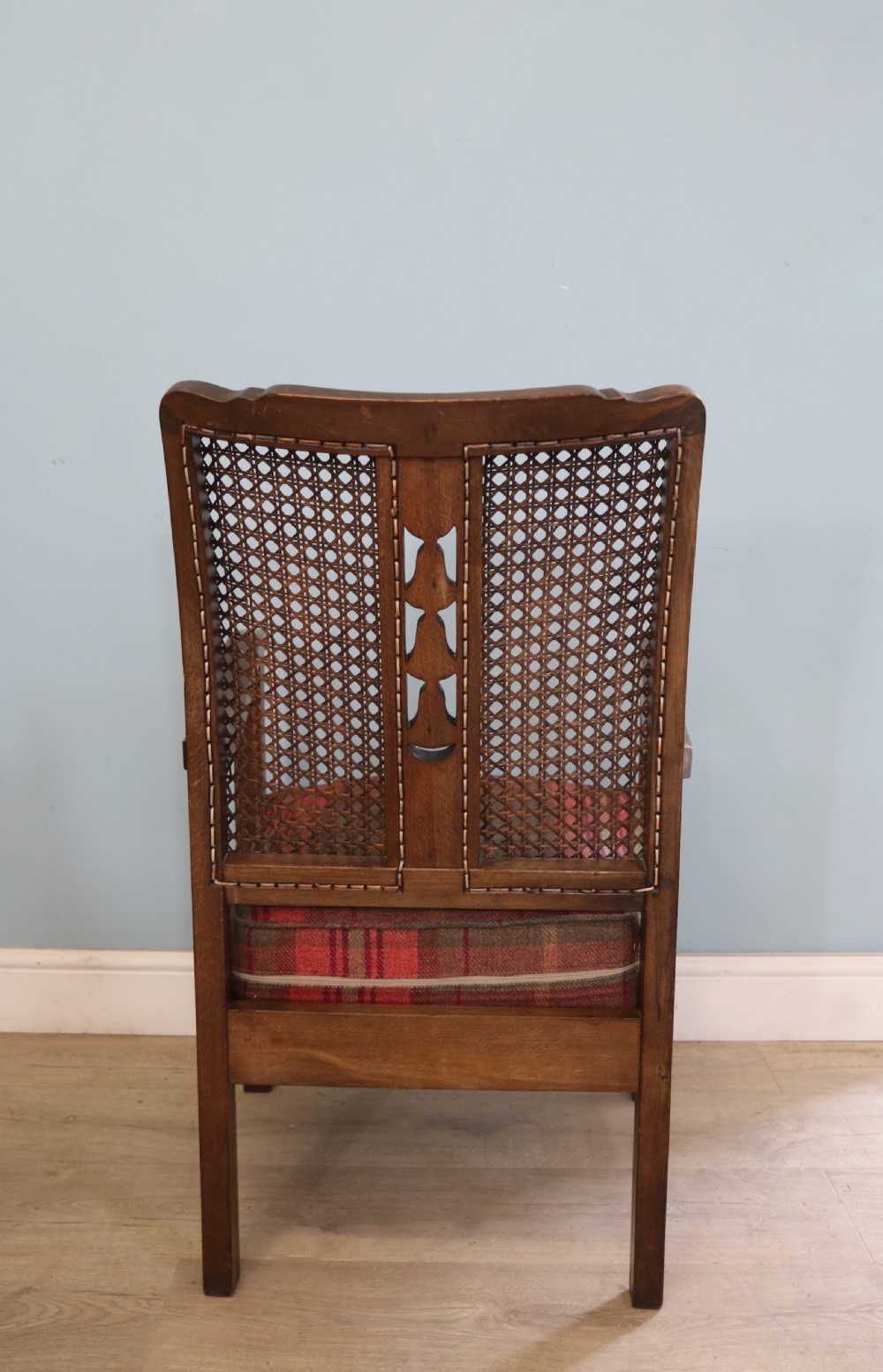 A lovely early 20th century beech framed armchair. View VII