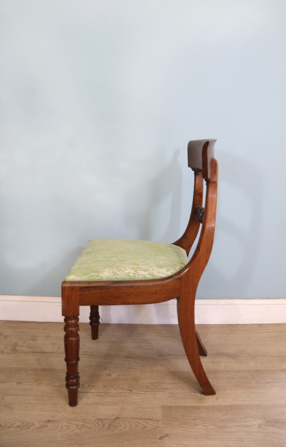 Set of four early to mid-Victorian bar back dining chairs View X
