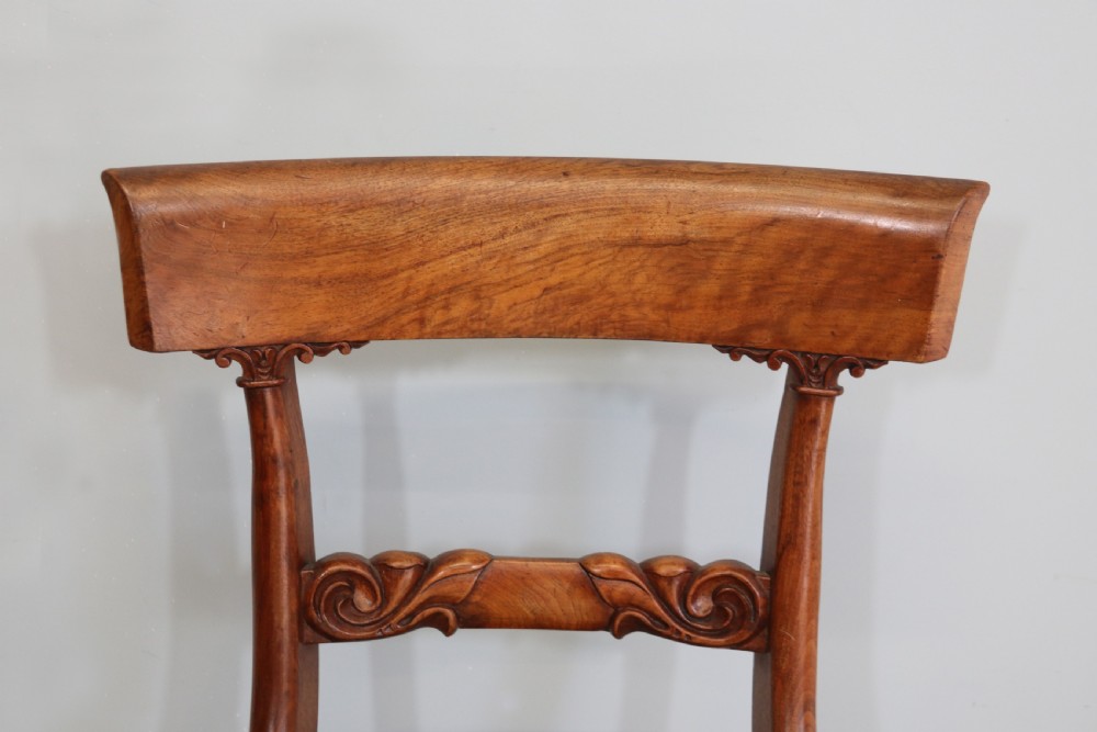 Set of four early to mid-Victorian bar back dining chairs View XII