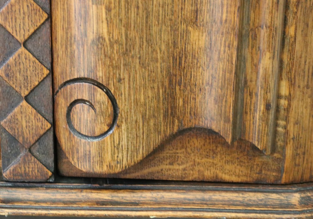 Oak side cabinet dates from the 1930s View XV