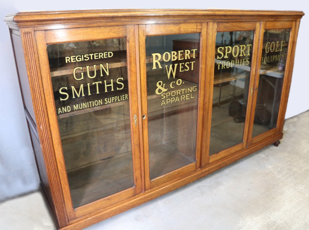 A wonderful quality mid to late 19th century bookcase cabinet in immaculate original condition! View II