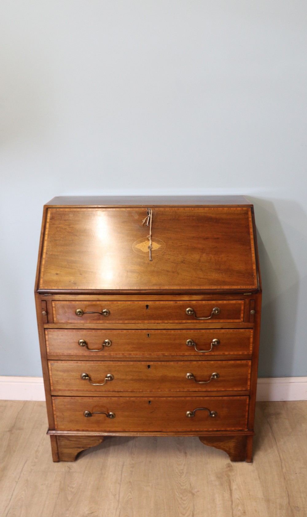 Lovely small Edwardian bureau  View II