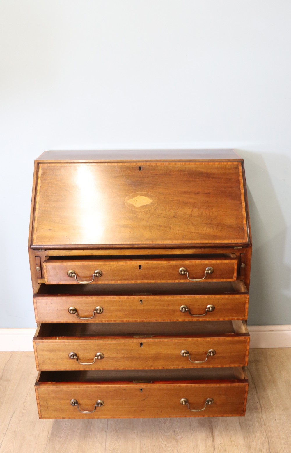 Lovely small Edwardian bureau  View VI