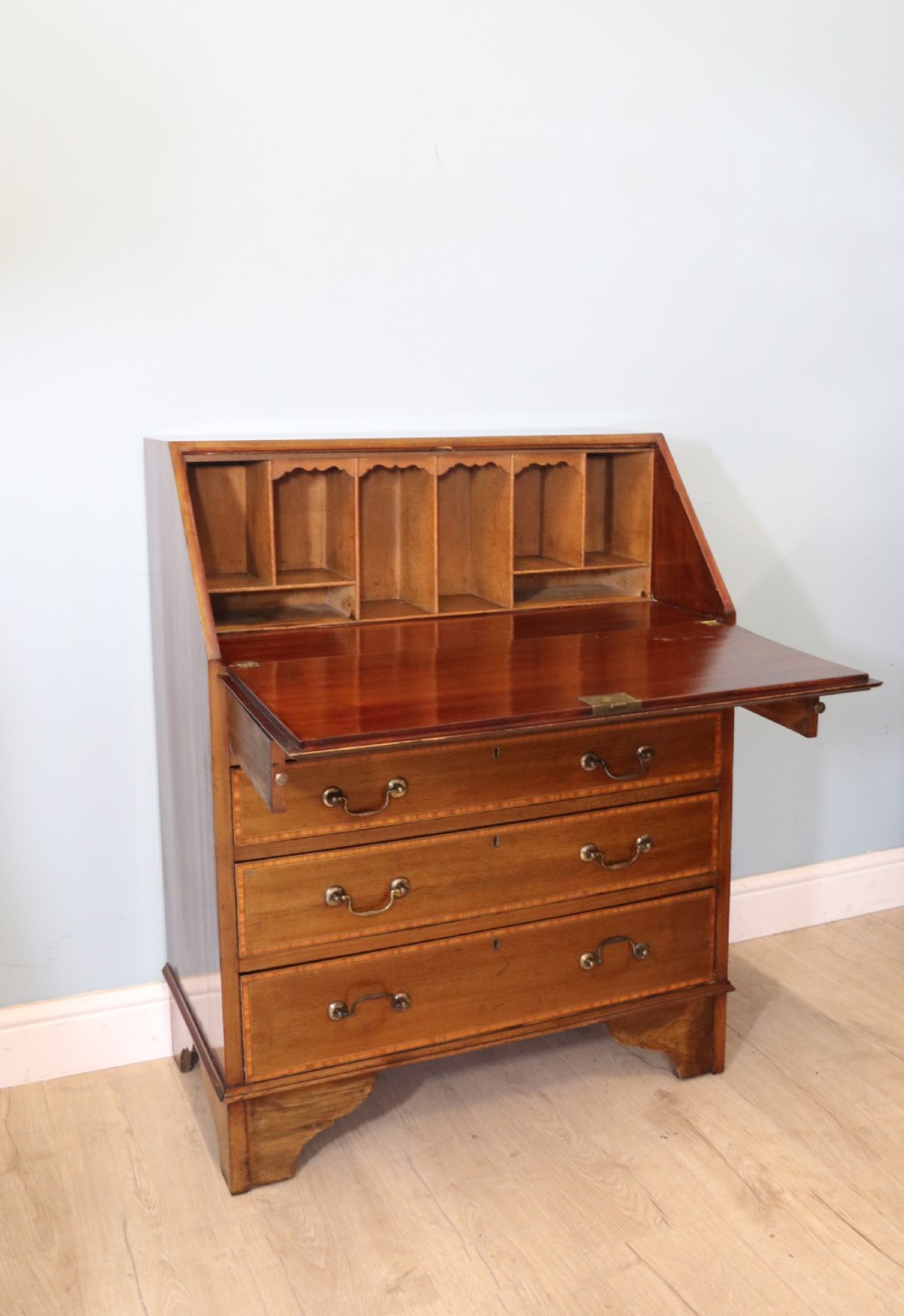 Lovely small Edwardian bureau  View X