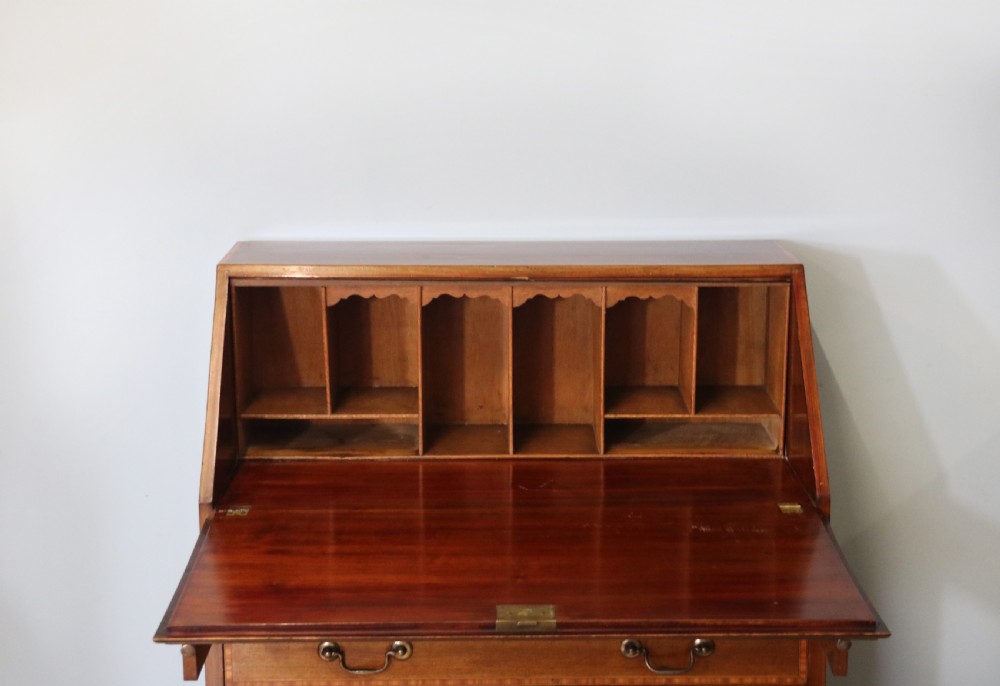Lovely small Edwardian bureau  View XII