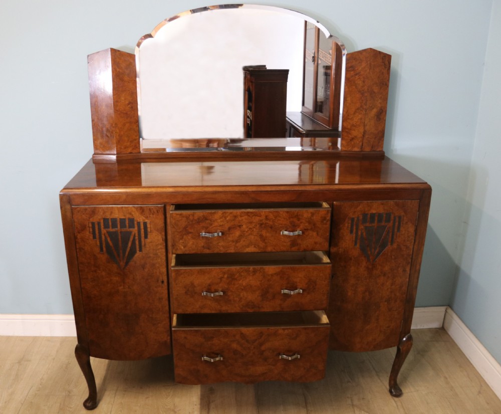 Art Deco style! A lovely sideboard of a very unusual design that would be a great usable asset to any home. View II