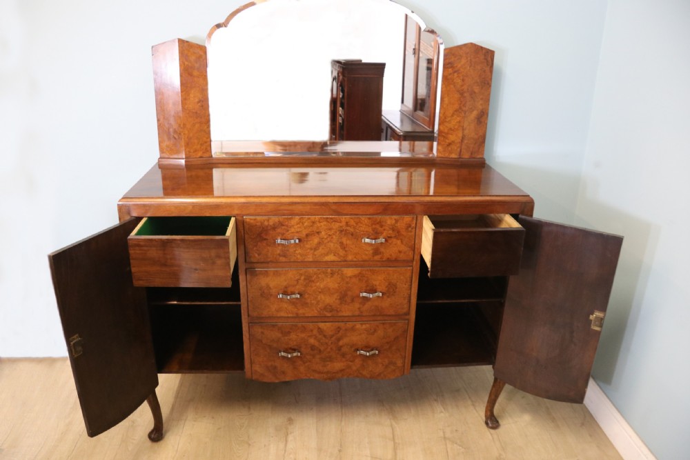 Art Deco style! A lovely sideboard of a very unusual design that would be a great usable asset to any home. View III