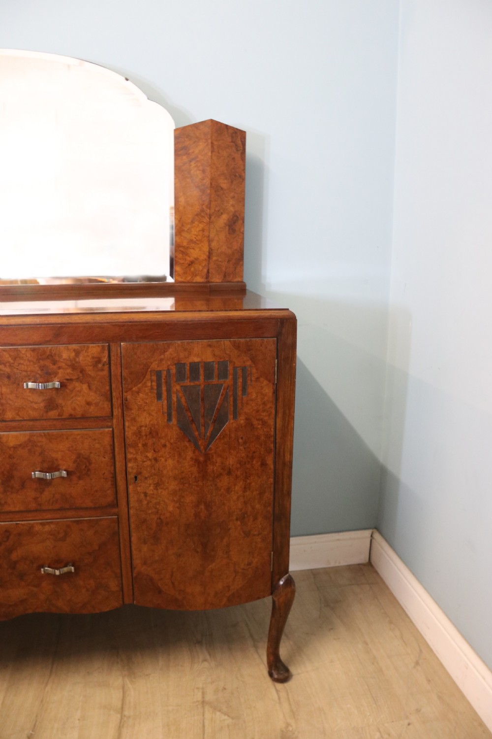 Art Deco style! A lovely sideboard of a very unusual design that would be a great usable asset to any home. View V