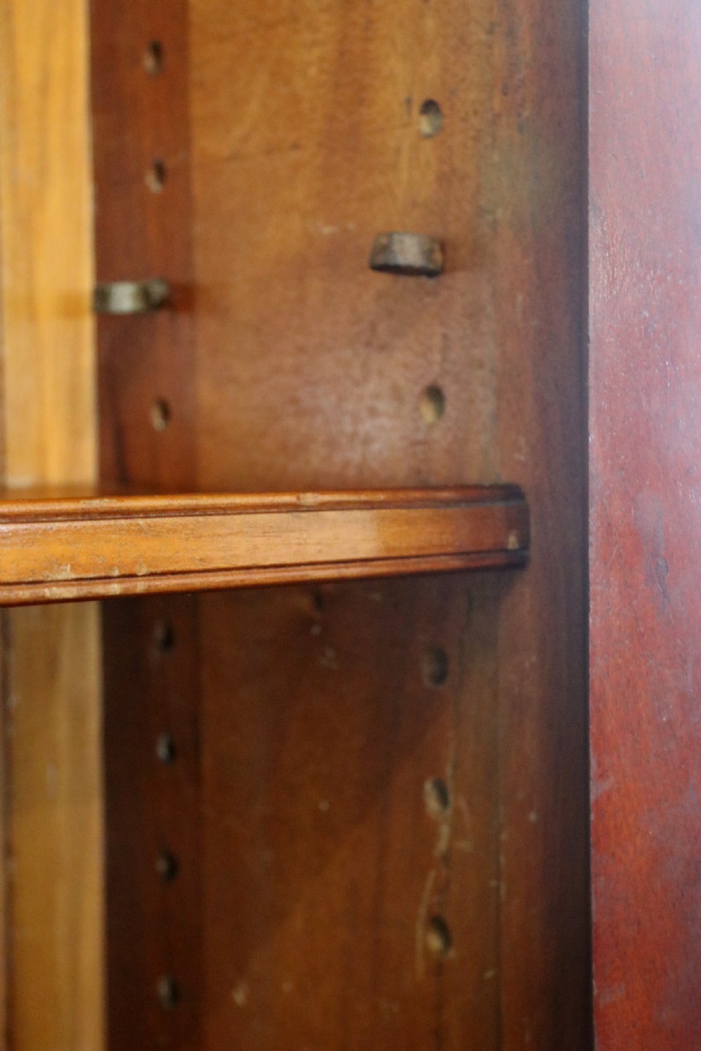 A lovely antique mahogany advertising cabinet.  View XIV