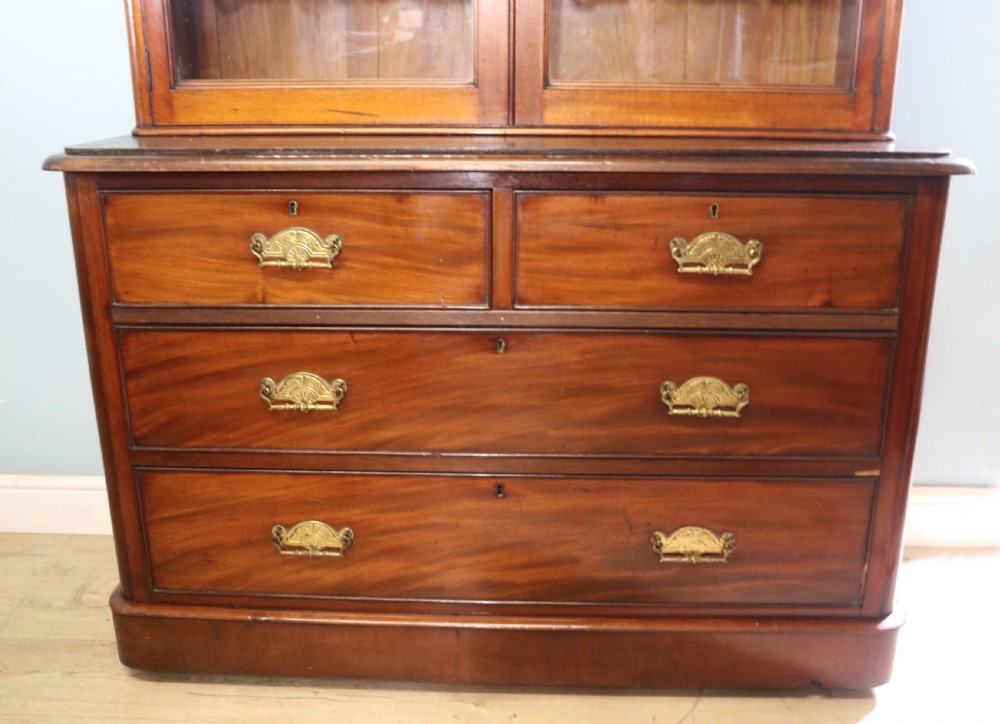 A lovely antique mahogany advertising cabinet.  View XVI