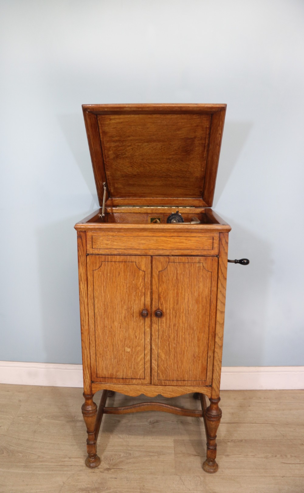 A truly wonderful, totally original, cabinet gramophone.
