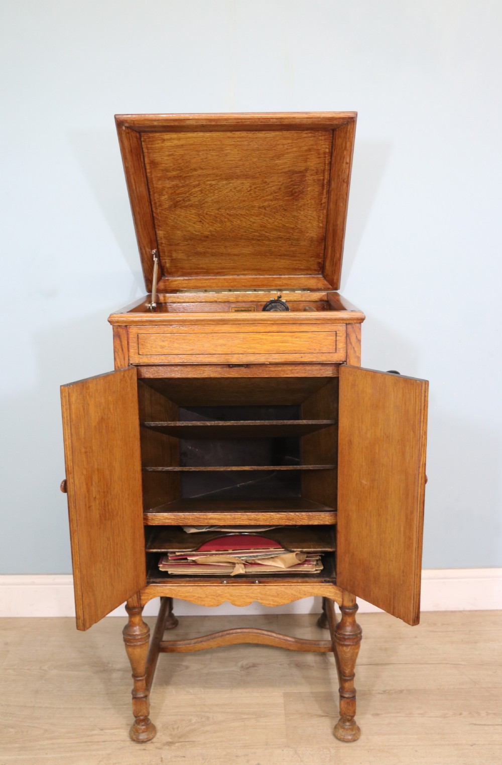A truly wonderful, totally original, cabinet gramophone. View IV