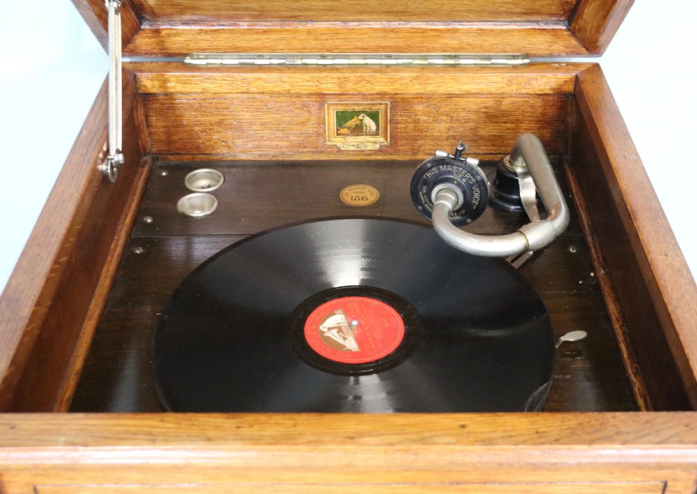 A truly wonderful, totally original, cabinet gramophone. View X