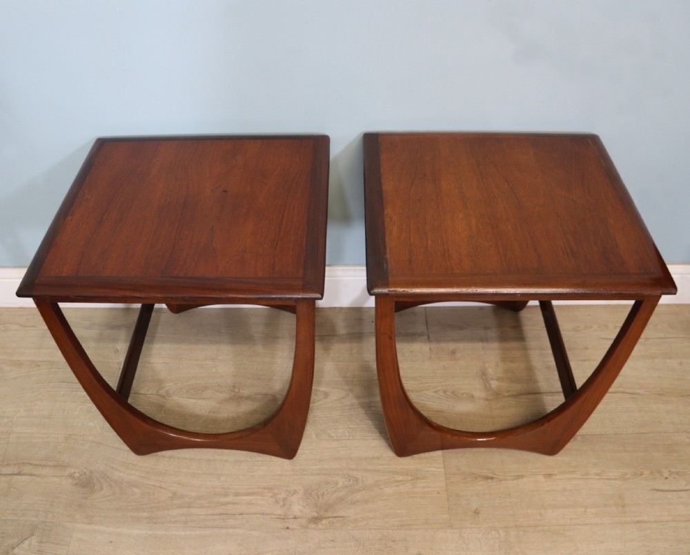 A lovely pair of G Plan solid teak coffee tables  View III