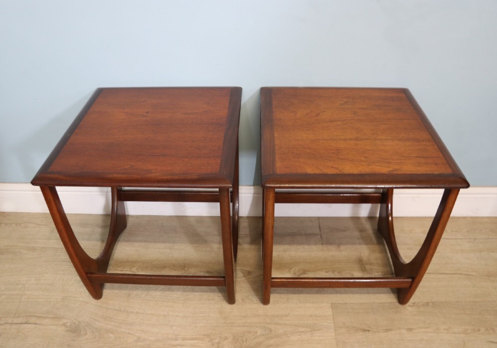 A lovely pair of G Plan solid teak coffee tables  View IV