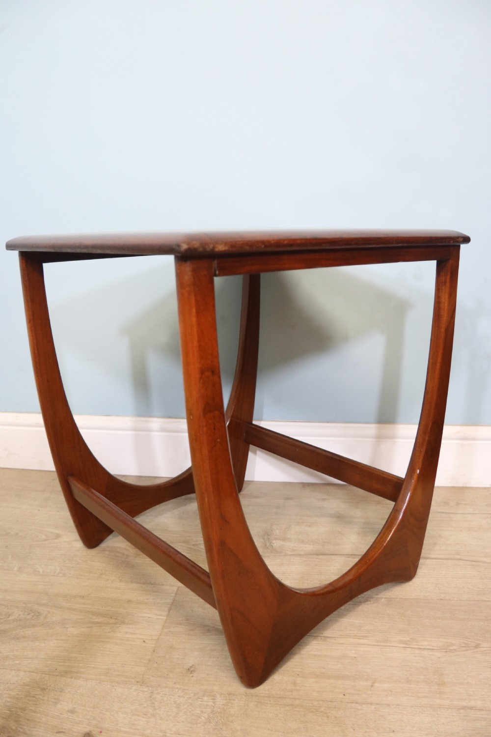 A lovely pair of G Plan solid teak coffee tables  View IX