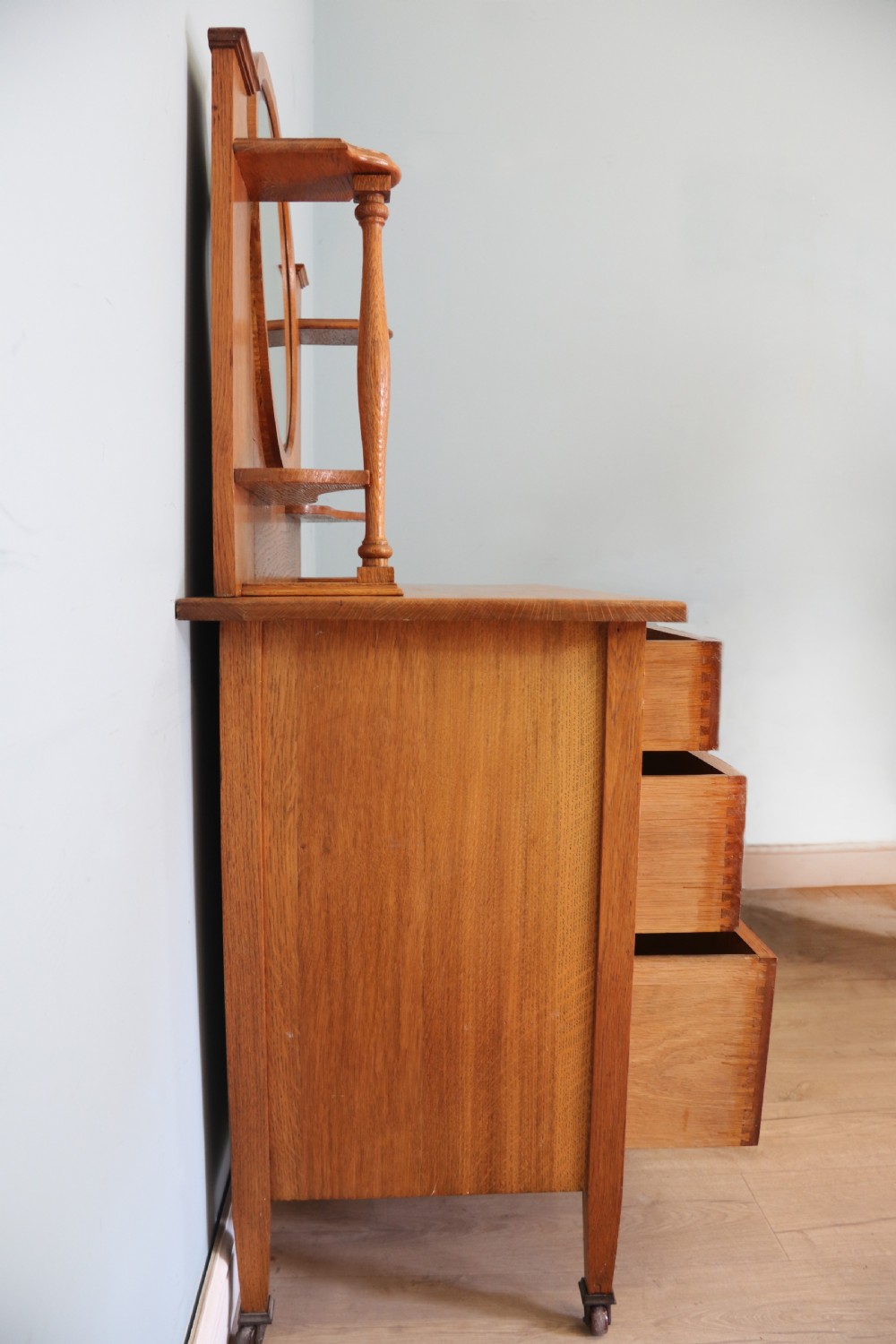 A super quality late Victorian oak dressing chest View VI