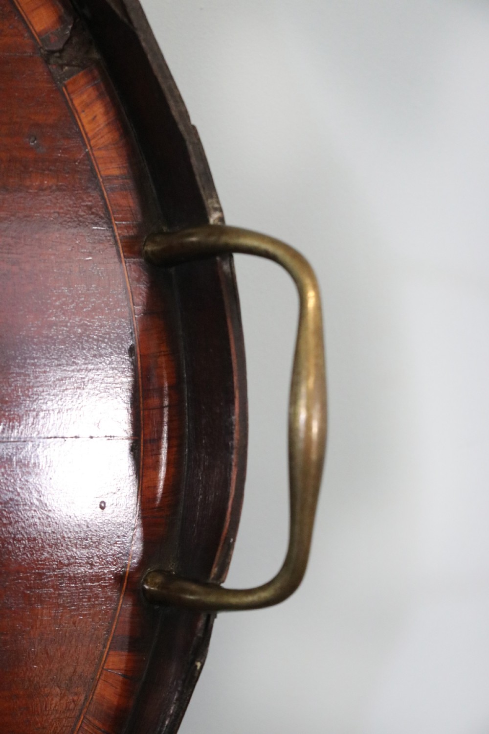 19th century mahogany galleried serving tray  View VII