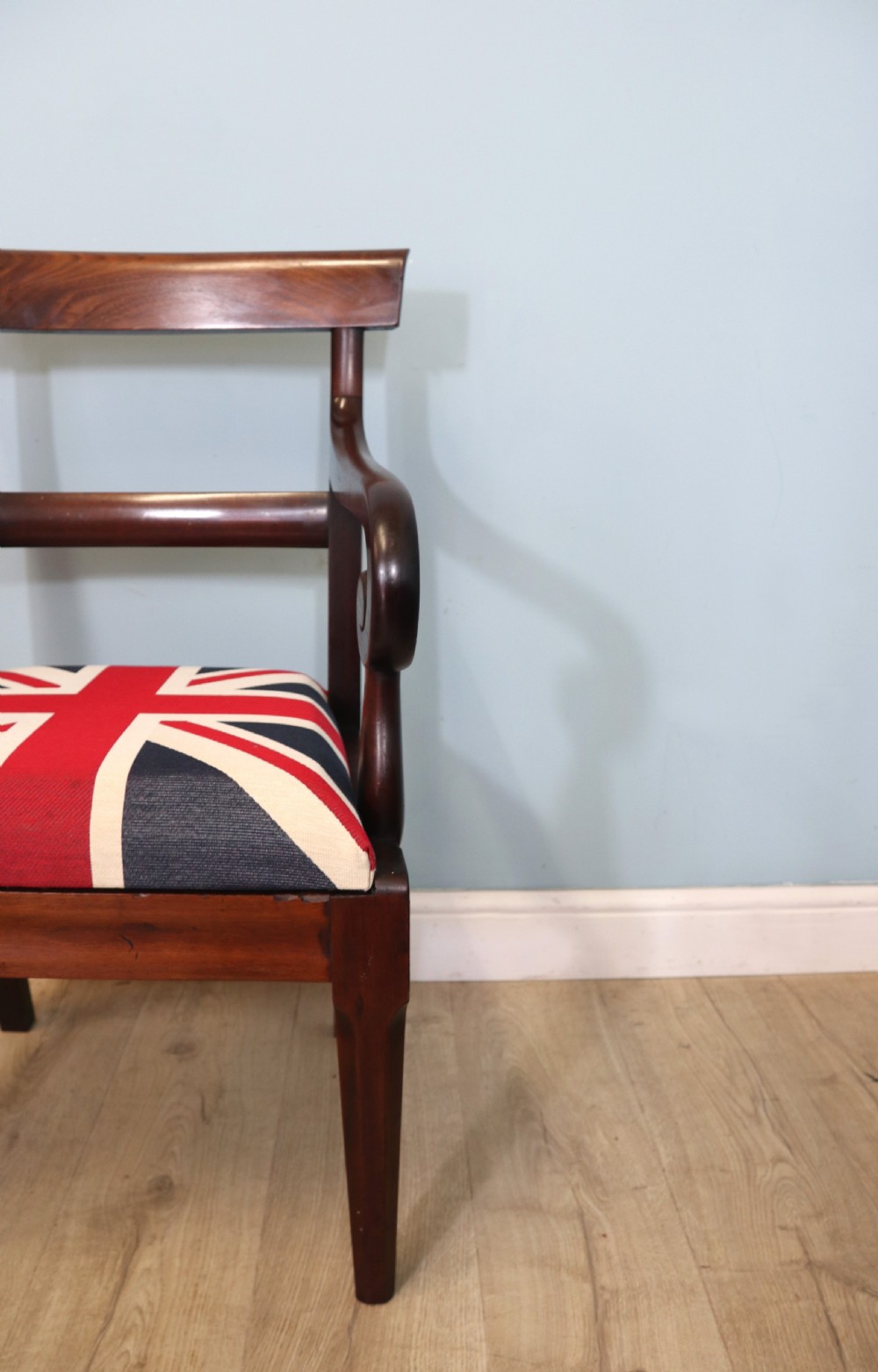 Lovely Victorian mahogany bar back desk chair later sign written for the ‘Station Master’  View IV