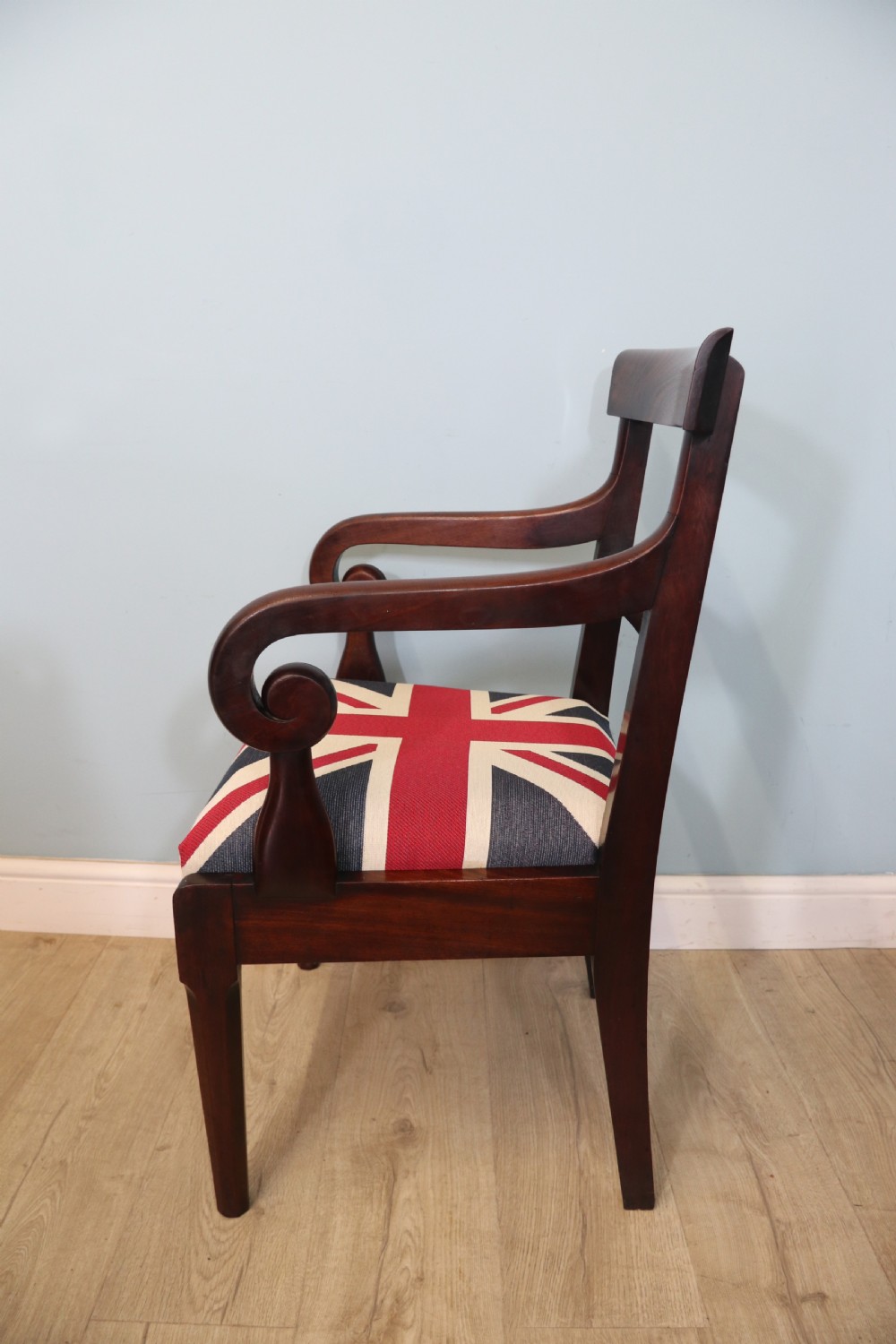 Lovely Victorian mahogany bar back desk chair later sign written for the ‘Station Master’  View VI