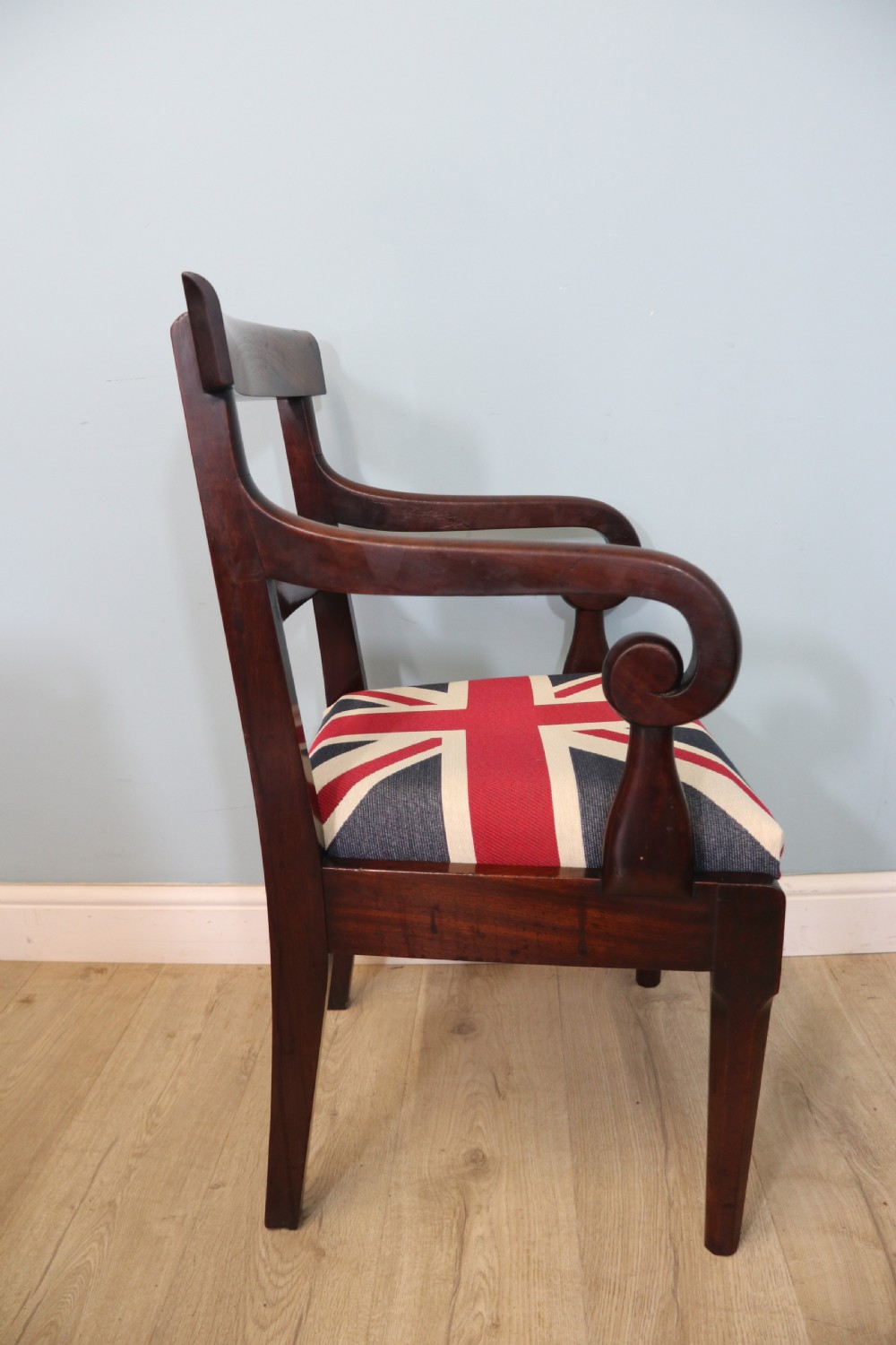 Lovely Victorian mahogany bar back desk chair later sign written for the ‘Station Master’  View X