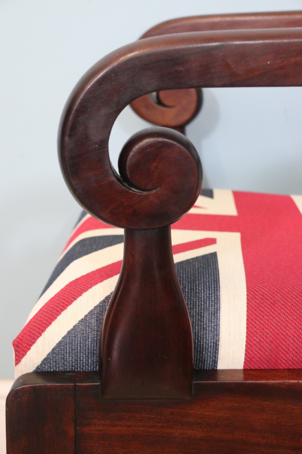 Lovely Victorian mahogany bar back desk chair later sign written for the ‘Station Master’  View XII