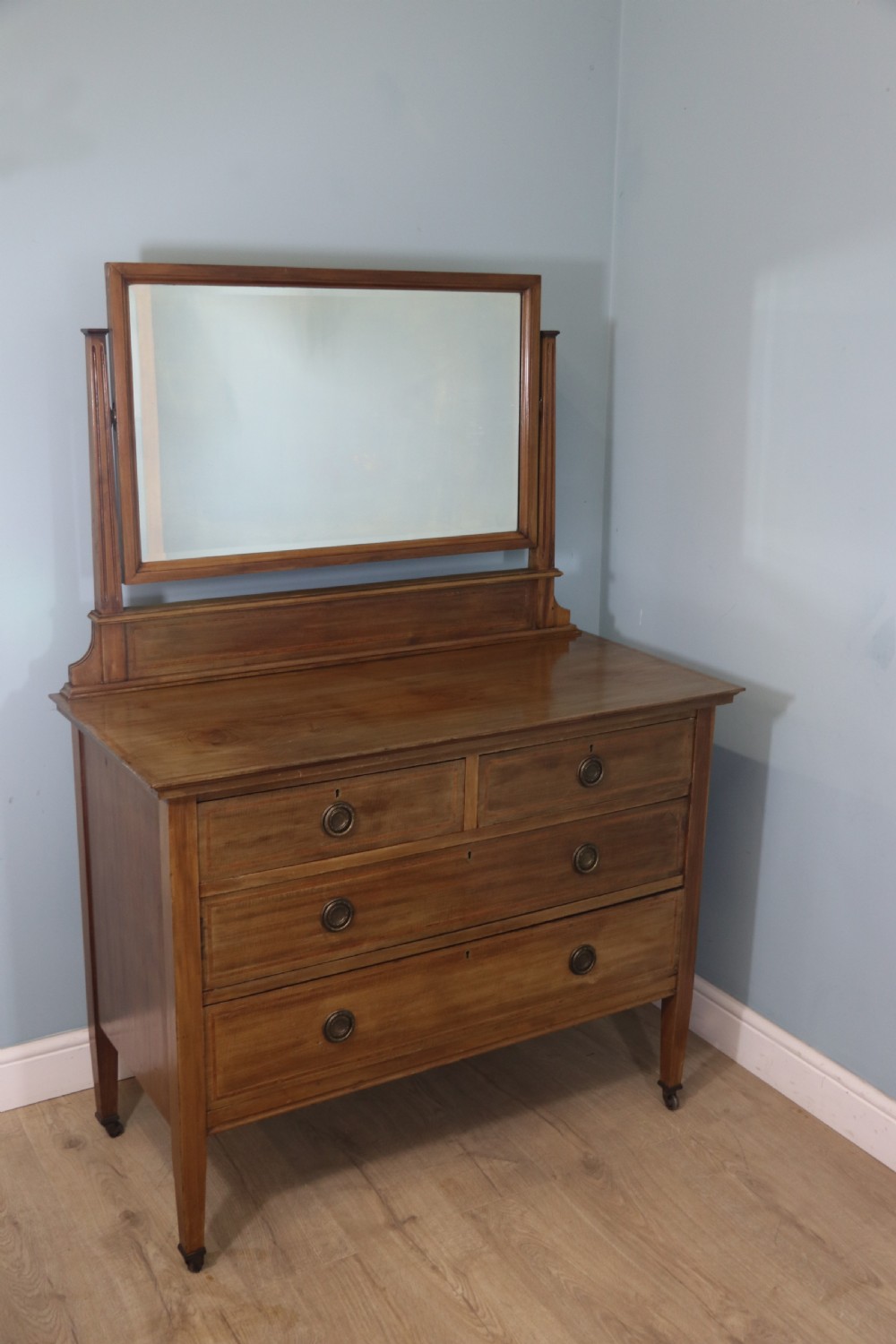 A lovely late 19th century American Walnut dressing chest.  View II